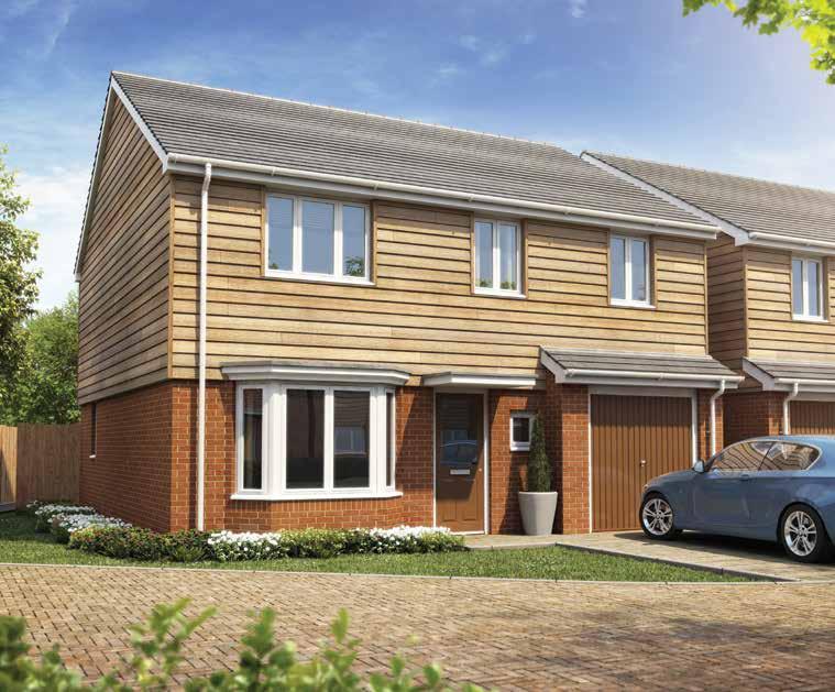 THE RIDGE The Downham 4 edroom home Plots: 1098, 1101, 1102, 1109, 1110, 1111, 1114 & 1115 The Downham is a 4 bedroom house with an integral garage, offering plenty of space for
