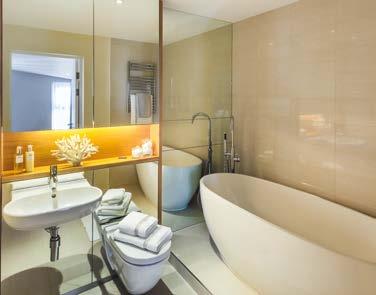 luxurious penthouse bathrooms provide the