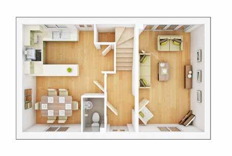 First Floor Master Bedroom 3.99m x 3.18m 13'1" x 10'5" Bedroom 2 3.14m x 2.92m 10'4" x 9'7" Bedroom 3 3.40m x 2.12m 11'2" x 7'0" Ground Floor Kitchen 4.35m x 2.44m 14'3" x 8'0" Living Room 5.12m x 3.