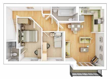 First Floor Kitchen 2.78m x 2.69m 9'1" x 8'10" Living Room 4.18m x 3.76m 13'9" x 12'4" Master Bedroom 4.76m x 2.32m 15'7" x 7'8" Bedroom 2 3.21m x 2.