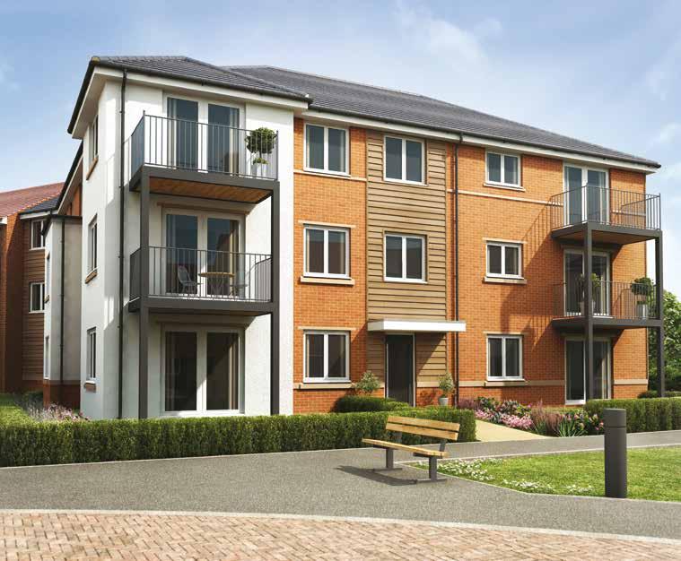 STRAWBERRY FIELDS Locks House A contemporary collection of 1 & 2 bedroom apartments These superb 1 & 2 bedroom apartments offer comfortable and stylish single storey living.