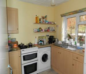 away from the main road on the edge of Llechryd village, briefly comprising a lounge with multi fuel stove, dining room