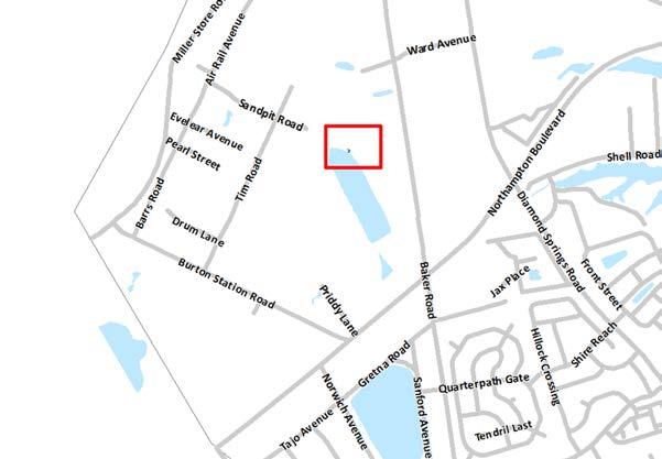 Street Closure of an unimproved portion of a 20-foot Private Road at the side property line of 1275 Baker Road.
