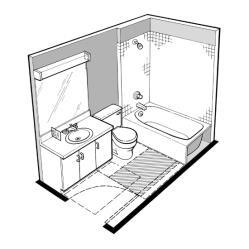 Option A & B Bathrooms Bathroom diagrams Option A Minimum level