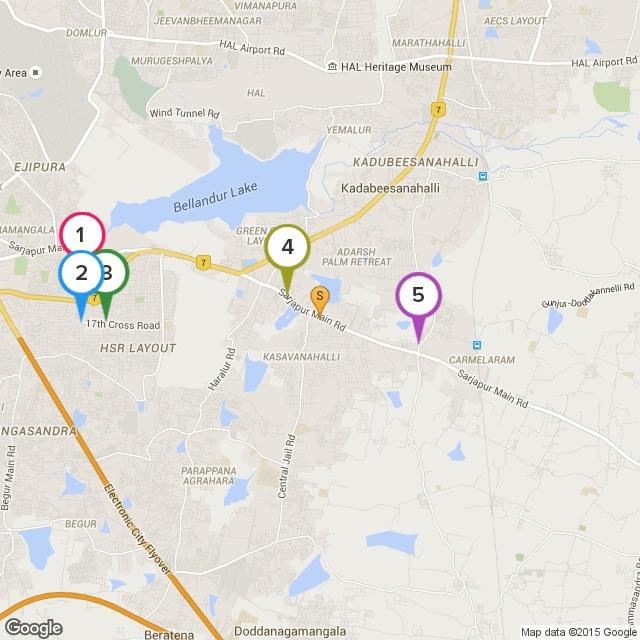 Restaurants Near Salarpuria Senorita, Bangalore Top 5 Restaurants (within 5 kms) 1 Kuttanadu Restaurant 4.46Km 2 McDonalds 4.
