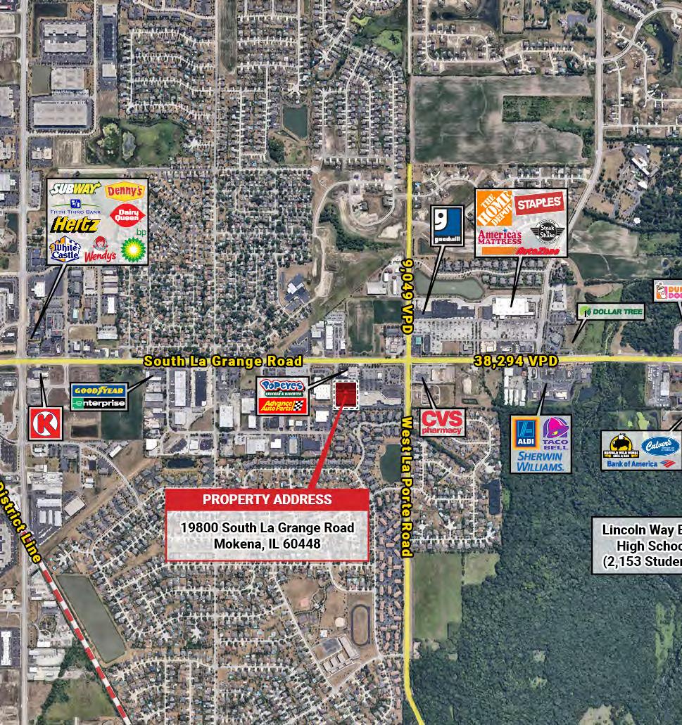 of Retail Space Optimal Co-Tenancy Achievable With Brook Haven Market Place II and Charter Fitness Additional National Tenants Feature: Auto Advance Parts, Popeyes, and Sports Clips Significant