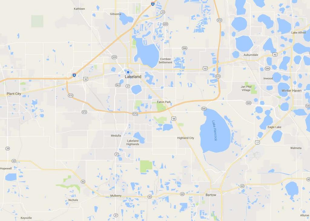 Location Map Auburndale Lakeland Plant City