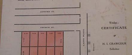 Public Auction, subdivision plan, 29 July 1911.