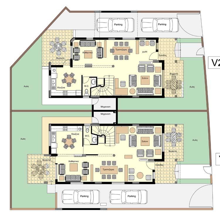 Floor Plans Dimensions SQM: House Plot Area Parking Area V1 V2 346.40 250.60 88.45 83.90 98.80 92.45 18.00 15.