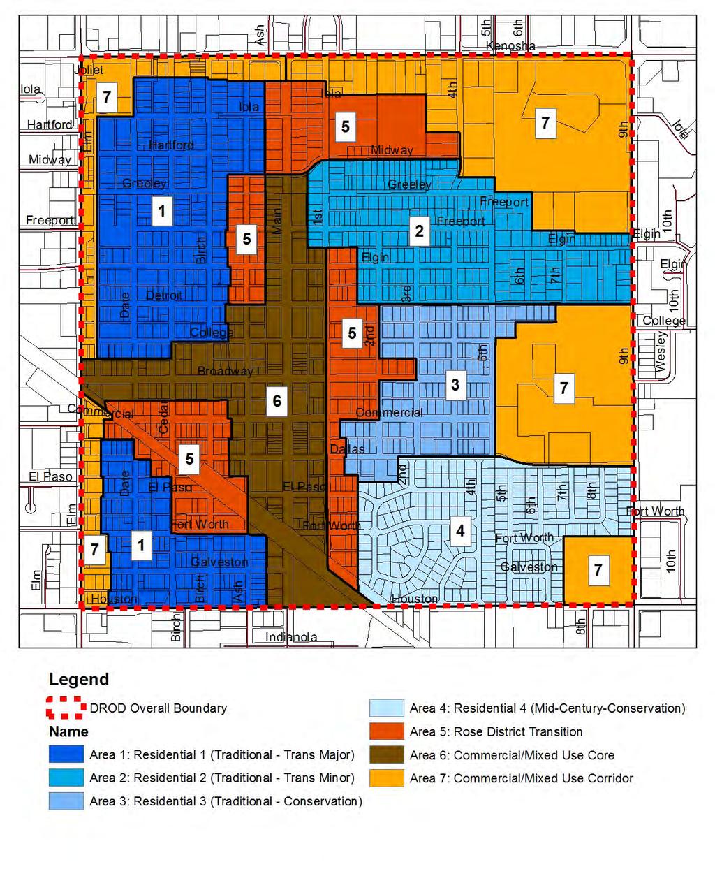 roken Arrow Downtown Residential Overlay District (DROD)Areas Figure