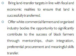 NDP Model on Land Reform Chapter 6: An Integrated and Inclusive Rural Economy NPC s