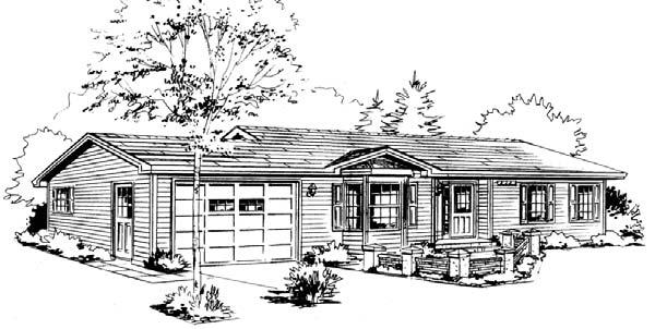 BUNGALOW The Treyburn Model 32611 1536 sq. ft.
