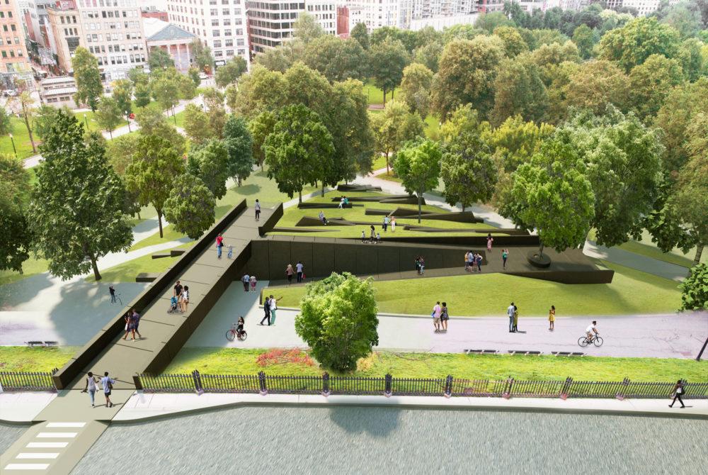 David Adjaye, Adam Pendleton and FuturePace's proposed memorial for the Boston Common (Courtesy MLK Boston) David Adjaye has been described as an architect with an artist's sensibility.