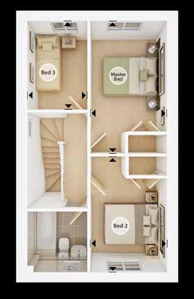 First Floor Master Bedroom 4.15m x 2.40m 13'7" x 7'10" Bedroom 2 3.61m x 2.40m 11'10" x 7'10" Bedroom 3 2.77m x 1.86m 9'1" x 6'1" Ground Floor Kitchen 3.37m x 2.