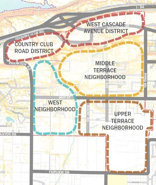 Westside Area Concept Plan Report - SCOPE FRAMEWORK PLANS Neighborhoods and Districts Streets and