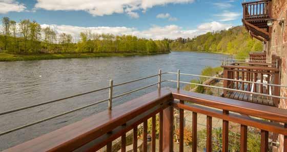 The rear bedroom boasts breathtaking views over the River Tay and surrounding countryside.