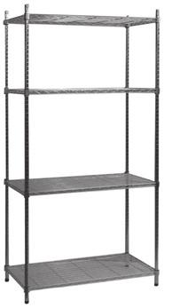 00 763118 Steel shelf with 5 wooden floors