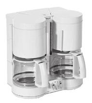 785050 Coffee machine for 2 x 8 cups, including 40 filters 785051 Coffee maker for pads suitable for all pads (without