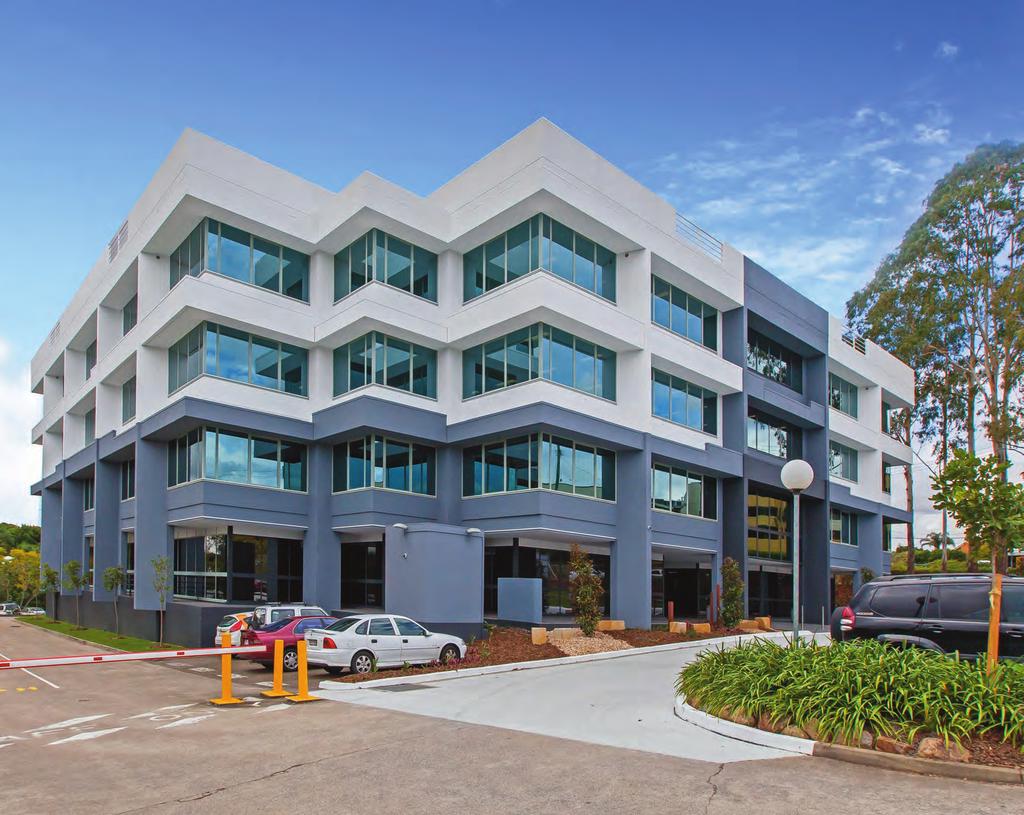 MOUNT GRAVATT- CAPALABA ROAD 96 Mount Gravatt- Capalaba Road is a prominent commercial building with 4 levels of office space and one level of secure basement car parking.