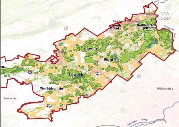 The Pennsylvania Highlands encompasses all of Upper Milford Township.