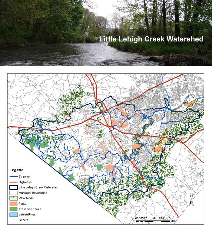 Figure 7 1 Little Lehigh Creek Watershed;