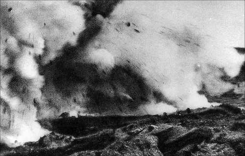 The Western Front, WW1 Bombardment in the