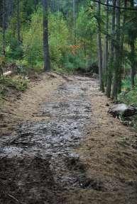 Example of Potential Climate Change Impacts: Effects on Trails Changes in precipitation consistent with current climate change projections for the region may cause significant damage to trails.