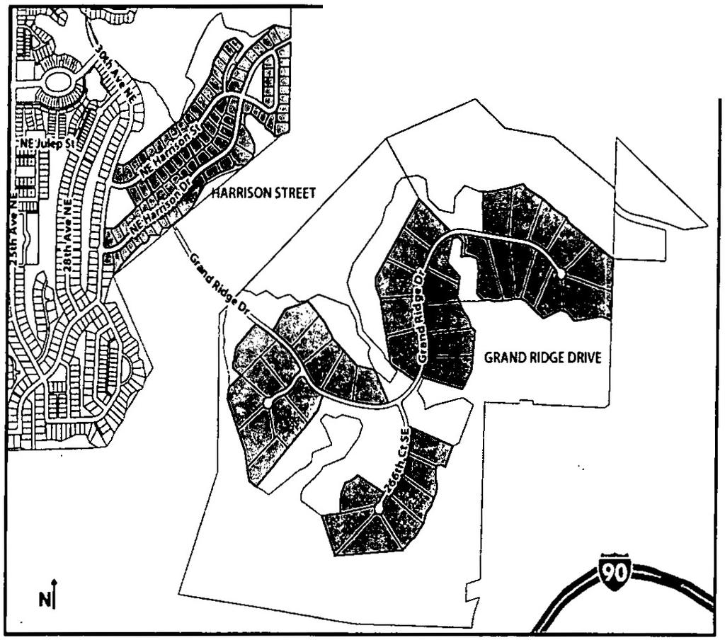 EXHIBIT "H" MAP OF HARRISON STREET AND GRAND RIDGE DRIVE NEIGHBORHOODS Harrison