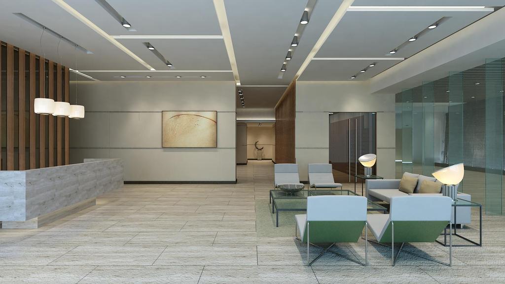 Floor tiles made of elegant finish 24-hour security surveillance