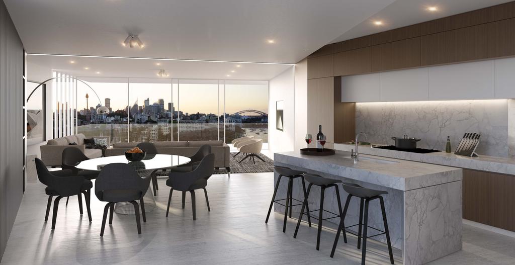 Artist impression DECADENT ENTERTAINING Grandly proportioned and fastidiously designed, Aloft apartments are graced with an outstanding calibre of finishes, including opulent bathrooms and fully