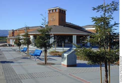 Neighborhood retail space is located at the transit station and
