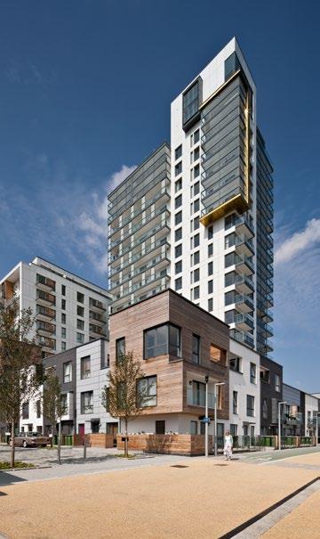 The Lighterman is a series of three buildings, including a 23-storey tower, arranged around a shared courtyard, providing a total of 236 new apartments.