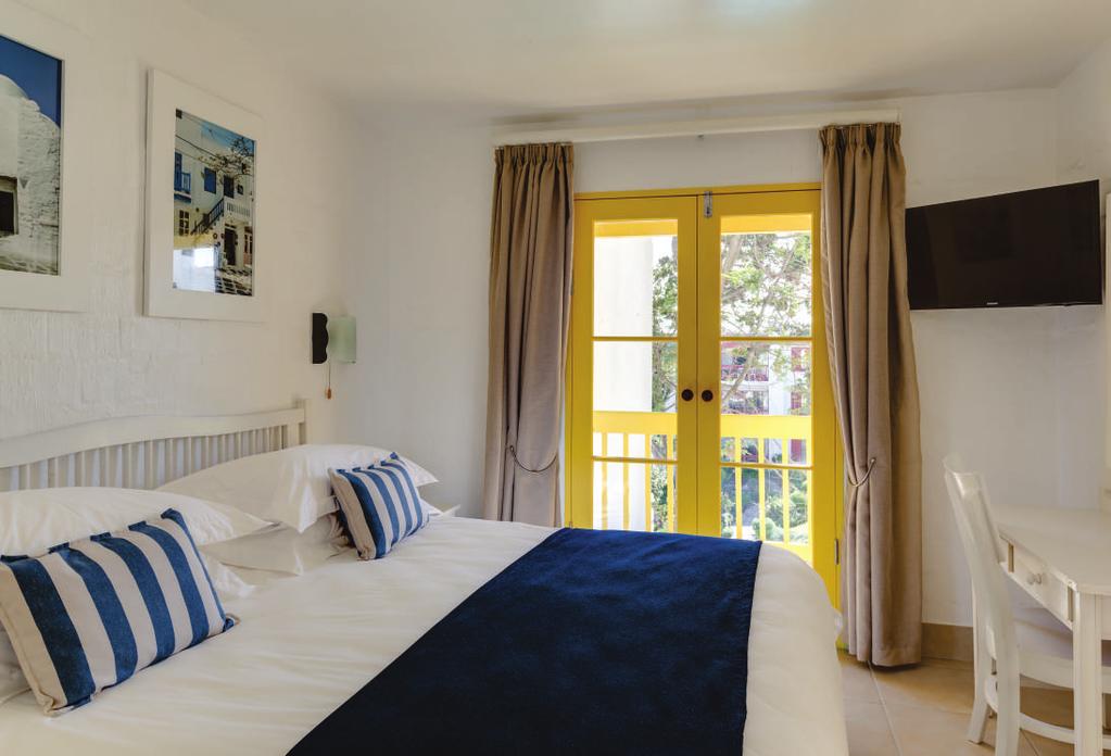 Athenian Cascades Units The Athenian Cascades offer 3 star self-catering accommodation. Each Kaliva is fully equipped to ensure a comfortable and memorable stay.