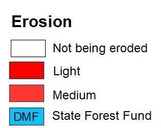 Erosion map of the