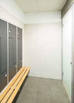 toilet facilities on each floor Male and female shower rooms with secure lockers 8