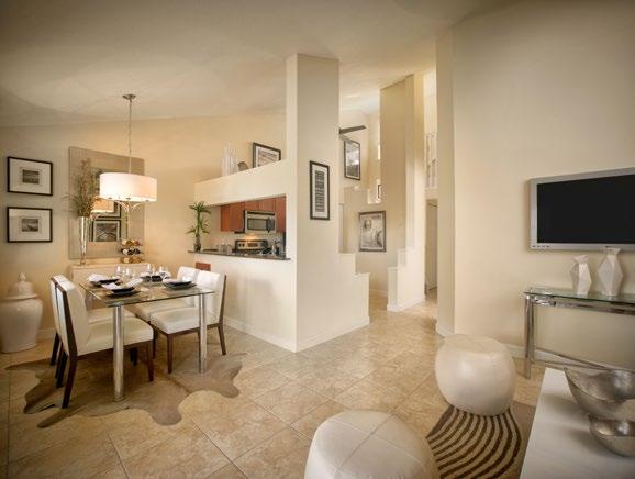 The wide variety of available units include one-bedroom