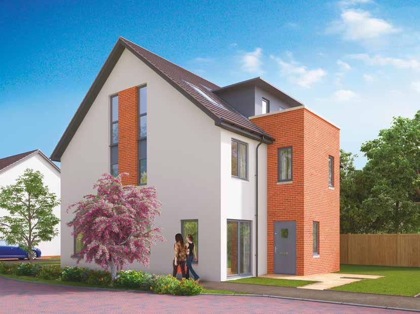 CGI showing plots 23-24 at The Fruitmarket Our homes provide the space, flexibility and practicality that will make your life easier and more enjoyable.