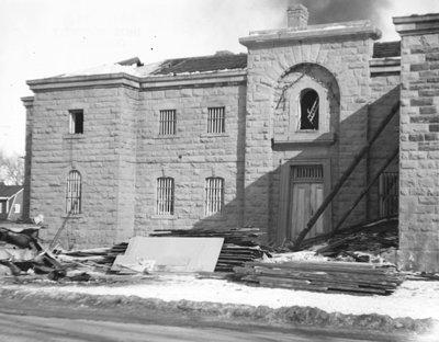 Demolition of the Jail in February, 1960.
