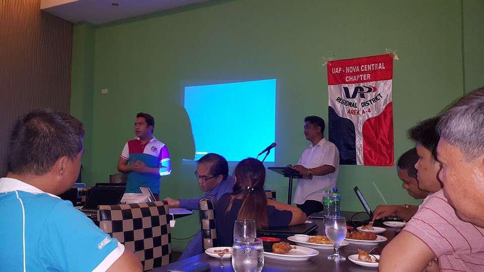 Ar. Louie Vito, UAP District A4 Deputy Director, giving