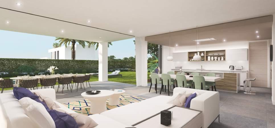 Open living space The Villas have been specially designed to facilitate