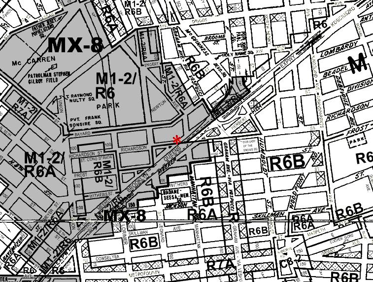 zoning map 113 Richardson Street Brooklyn, NY The M1 district is often a buffer between M2 or M3 districts and adjacent residential or commercial districts.