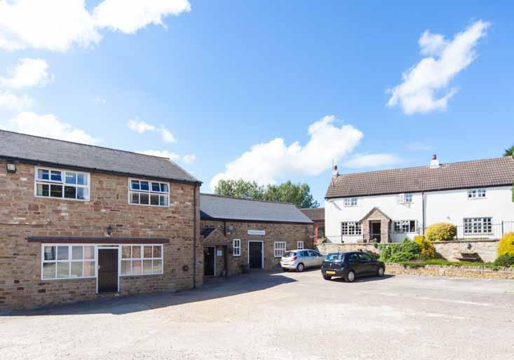 The farmhouse is accessed via a private drive which dissects the land and is partly tree lined. There is a hard standing parking area to the front of the property and a further concrete parking area.
