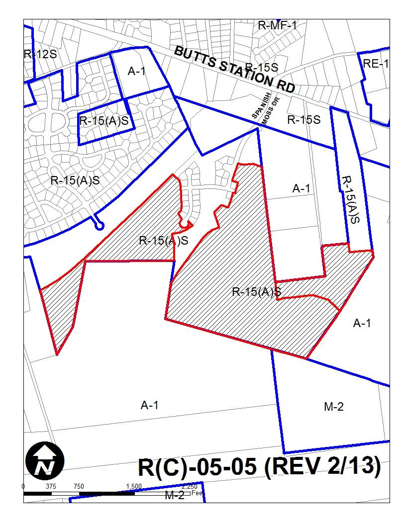 Albemarle River R(C)-05-05(Rev 2/13) APPLICANT: Greystone Land Company LLC AGENCY: Wooten & Shaddock, PLC PROPOSAL: A conditional zoning reclassification of approximately 151.