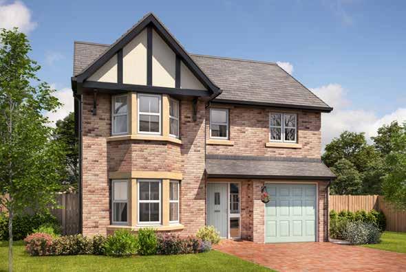 The Boston 4 Bedroom Detached with Integral Single Garage Approximate square footage: 1,377 sq ft The Durham 4