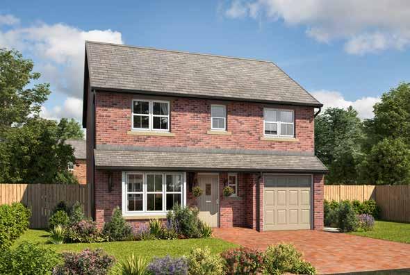 The Wellington 4 Bedroom Detached with Integral Single Garage Approximate square footage: 1,238 sq ft The