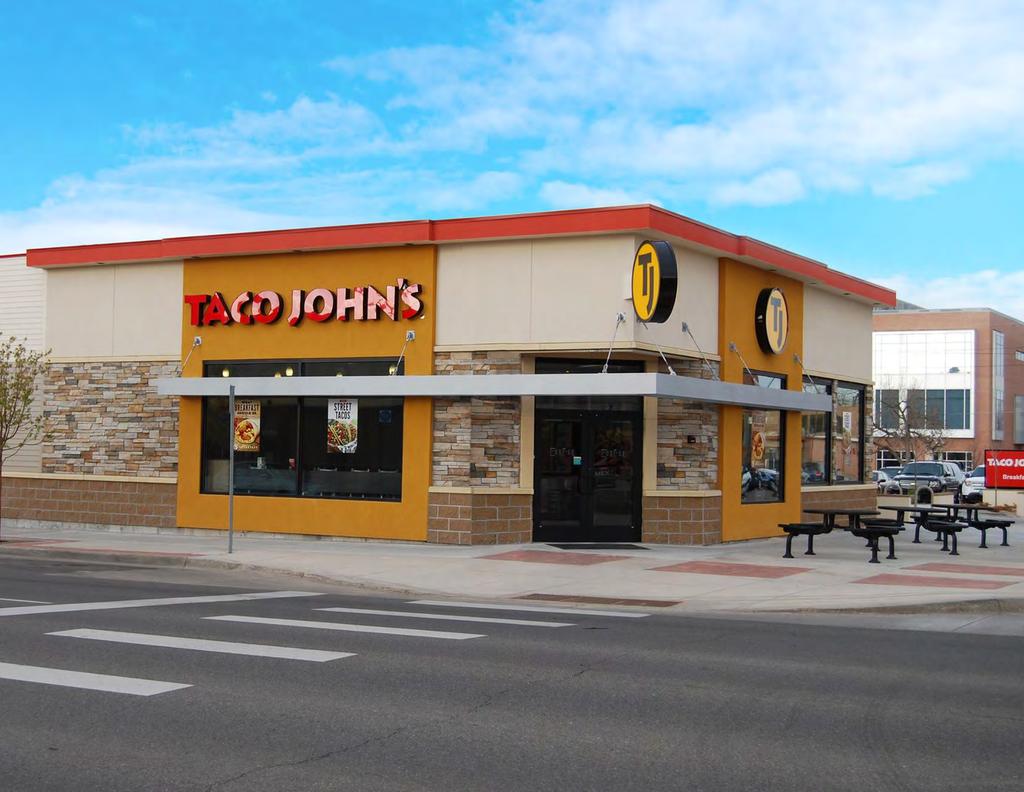 Tenant Overview TACO JOHN S Taco John s is a fast food Mexican restaurant chain known for bold, Mexican-inspired flavors and fresh ingredients that keep customers coming in for breakfast, lunch, and