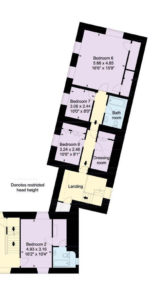 Approximate Gross Internal Floor Area 605 sq m (6,512 sq ft) Second Floor This plan is