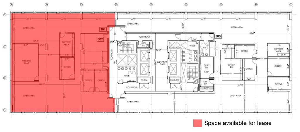 FLOOR PLANS 3rd Floor - As Built (Suite 301-302 -
