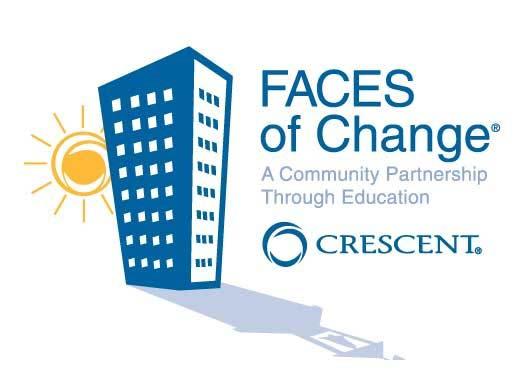 Crescent in the Community» Signature Program FACES of Change» 61 partnerships between Crescent properties and elementary schools since 1997» Organized contributions