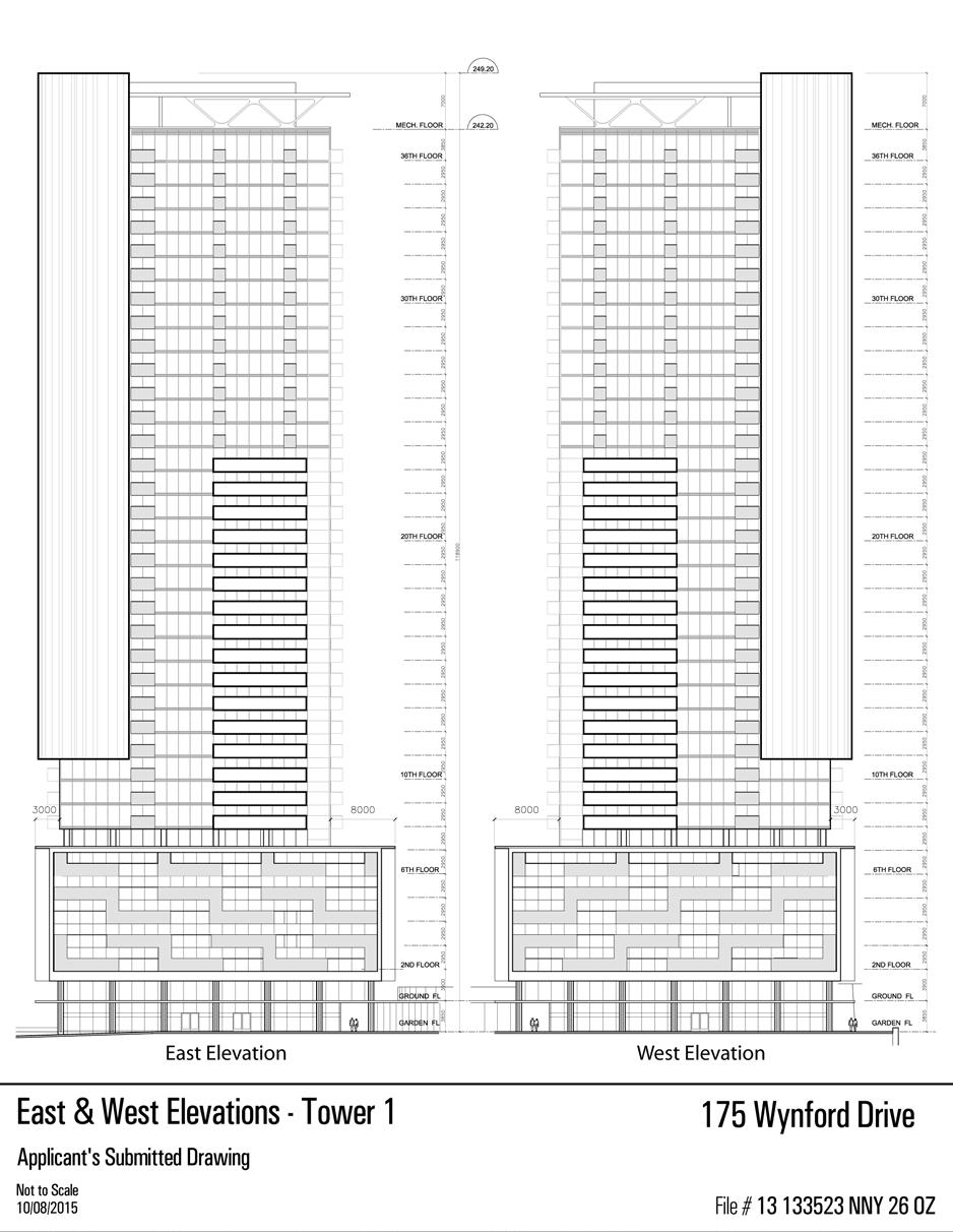 Attachment 3B: East and West Elevations Tower 1